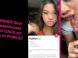 asian tinder whore gets her mouth fucked in the backseat