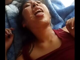 asian gets a thick facial by big black cock