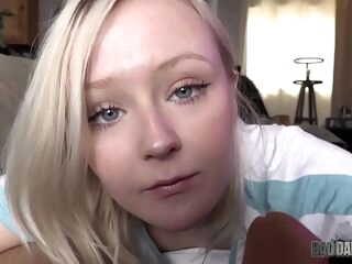 PETITE BLONDE TEEN GETS FUCKED BY HER FATHER! - Featuring: Natalia Goddess