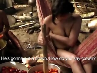 ENF TV Reporter has to get nude for amazon tribe report