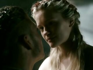 Alicia Agneson brilliant thick ass and hooters (Vikings S5E3)