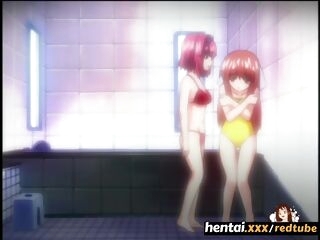 ﻿2 youthfull lesbian women play in the shower - Hentaixxx