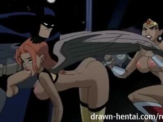 Justice League Hentai - Two shrieking for Batman