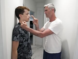 familydick - strict stepparent disciplines his hot boy with big cock