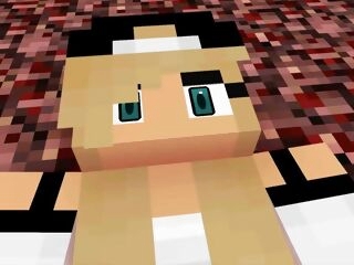 Woman in Minecraft have lovemaking