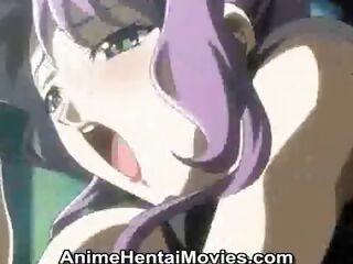 Super anime girl fucked by the ass hole