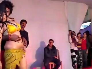 Hot Indian Woman Dancing on Stage
