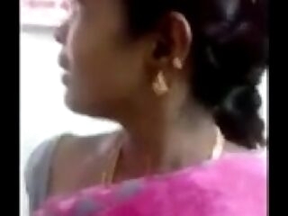 maid in saree allow to press boobs quick to owner