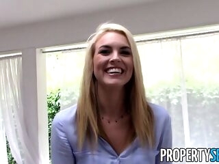 PropertySex - Tricking beautiful real estate agent into homemade sex flick