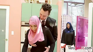 arab d. in hijab fucks f. ella knox