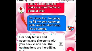 aunty to be sure pops her pumpkin and 039 s cherry sexting their clincher climax gather up