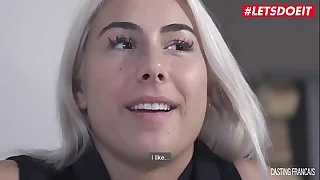 LETSDOEIT - Blonde French Slut Rough Fucked At Casting