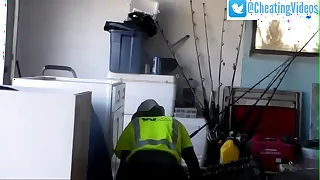 Wife Fucks Worker While Husband is Out of doors At Work
