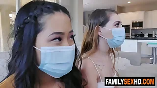 Daughters fucked unconnected with fathers during home quarantine