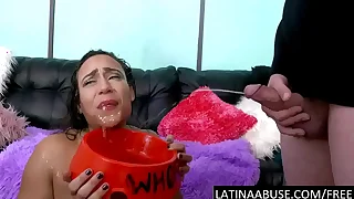 Big boobed Latina root hardcore