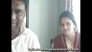 At a high Indian Couple At Home