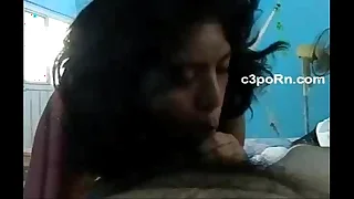 Desi Teen Ecumenical Giving BJ to beau in Home Indian