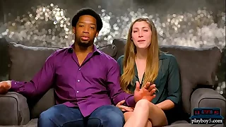 Interracial clasp finds blonde be worthwhile for their roguish threesome